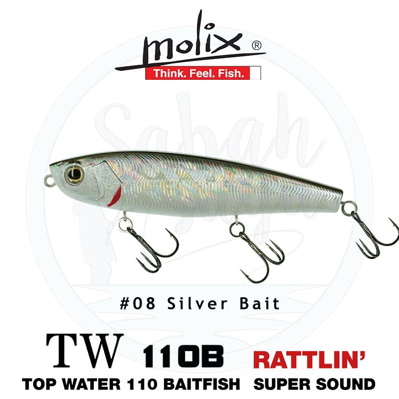 Molix Top Water 110 Baitfish 11cm 23gr Silver Bait