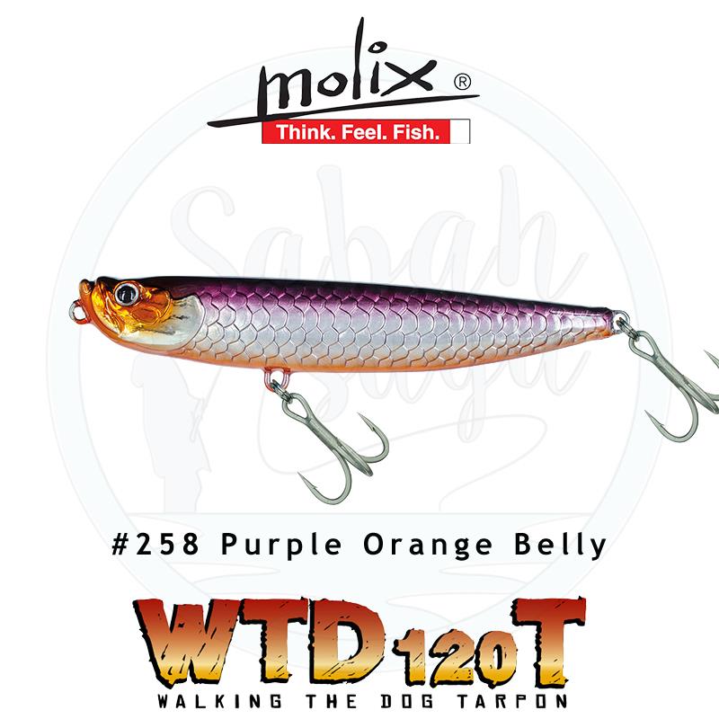 Molix WTD-120T Tarpon 12cm 25gr Purple Orange Belly