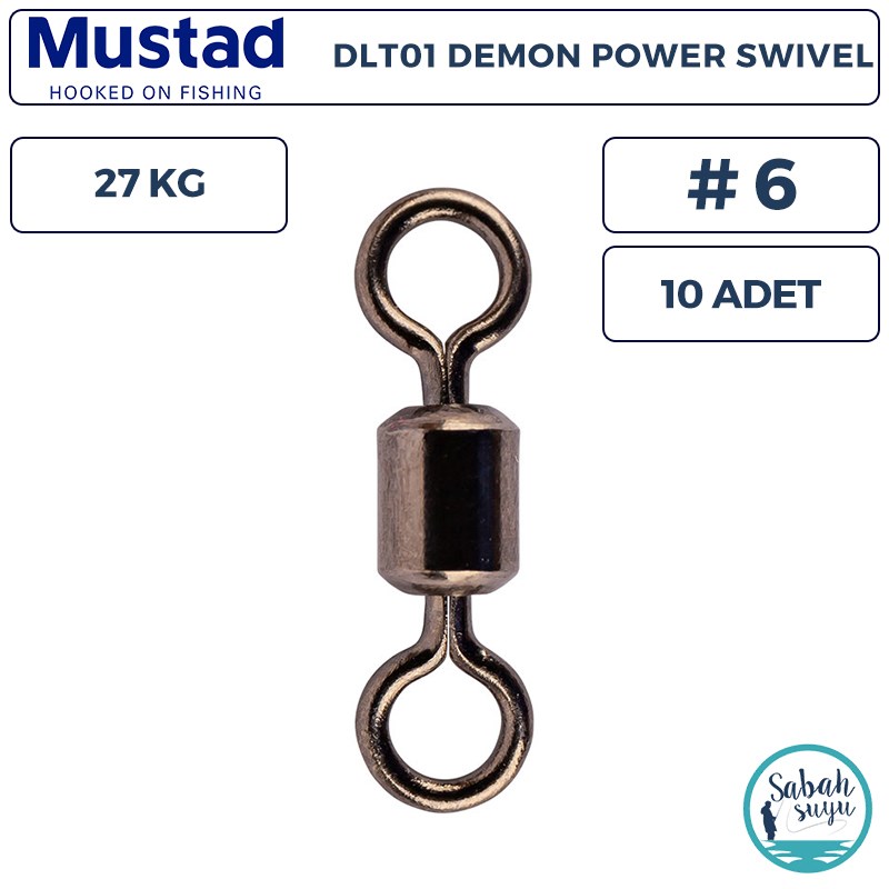 Mustad Demon DLT01 Fırdöndü #6 27kg (10 Adet)