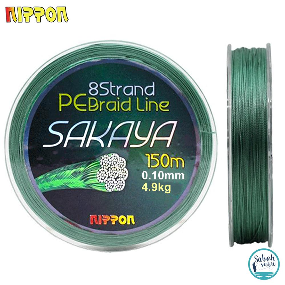 Nippon Sakaya 8X PE İp Misina K.Yeşil 150mt 0.10mm 4.9kg