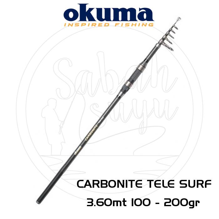 Okuma Carbonite Teleskopik Surf Kamış 3.60mt 100-200gr
