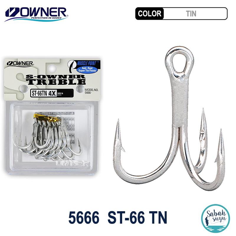 Owner 5666 ST-66TN Tin Üçlü İğne #1/0