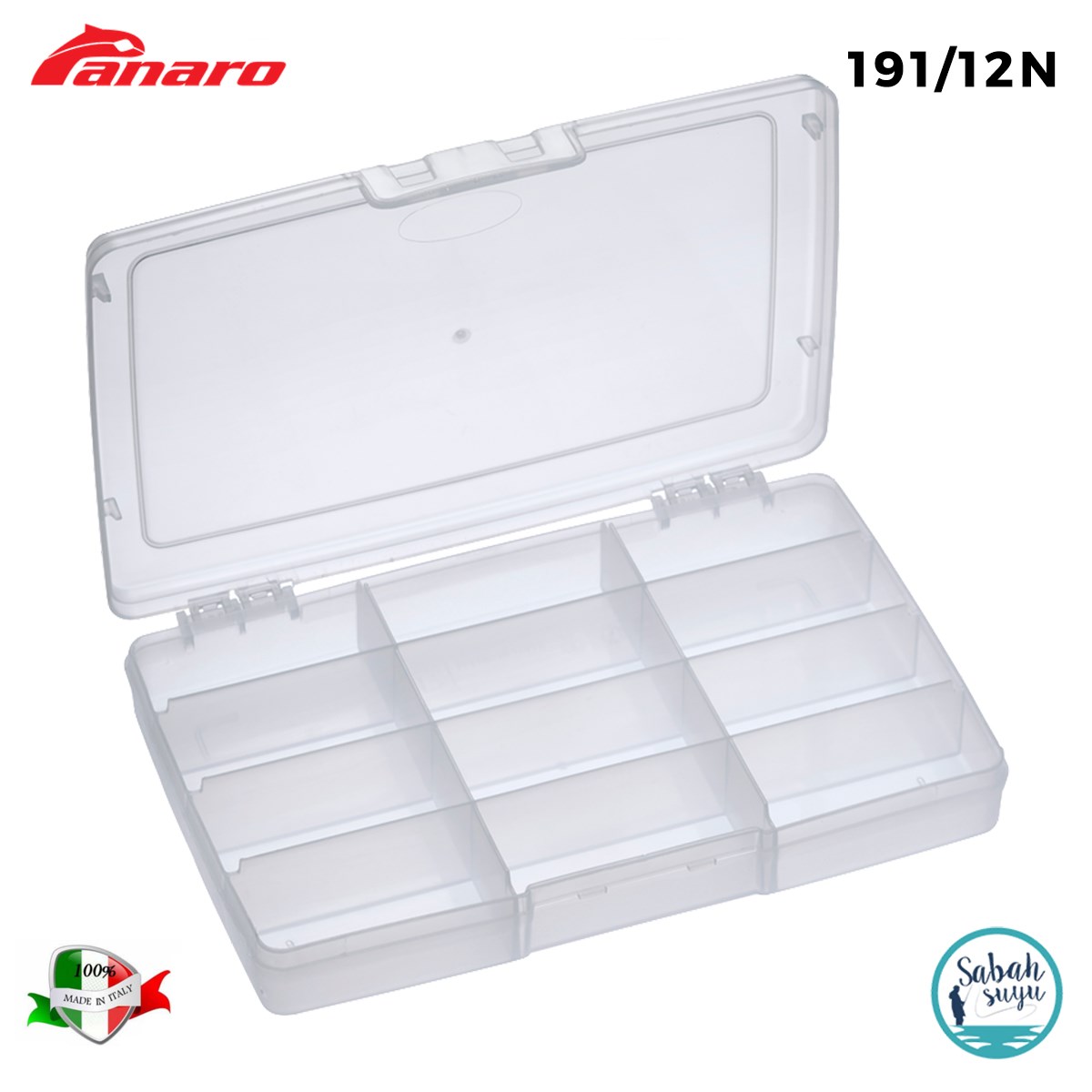 Plastica Panaro 191/12N 12 Gözlü Kutu 245X165X40mm.