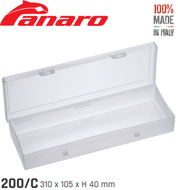 Plastica Panaro 200/C Şeffaf Kutu 310X105X40mm.