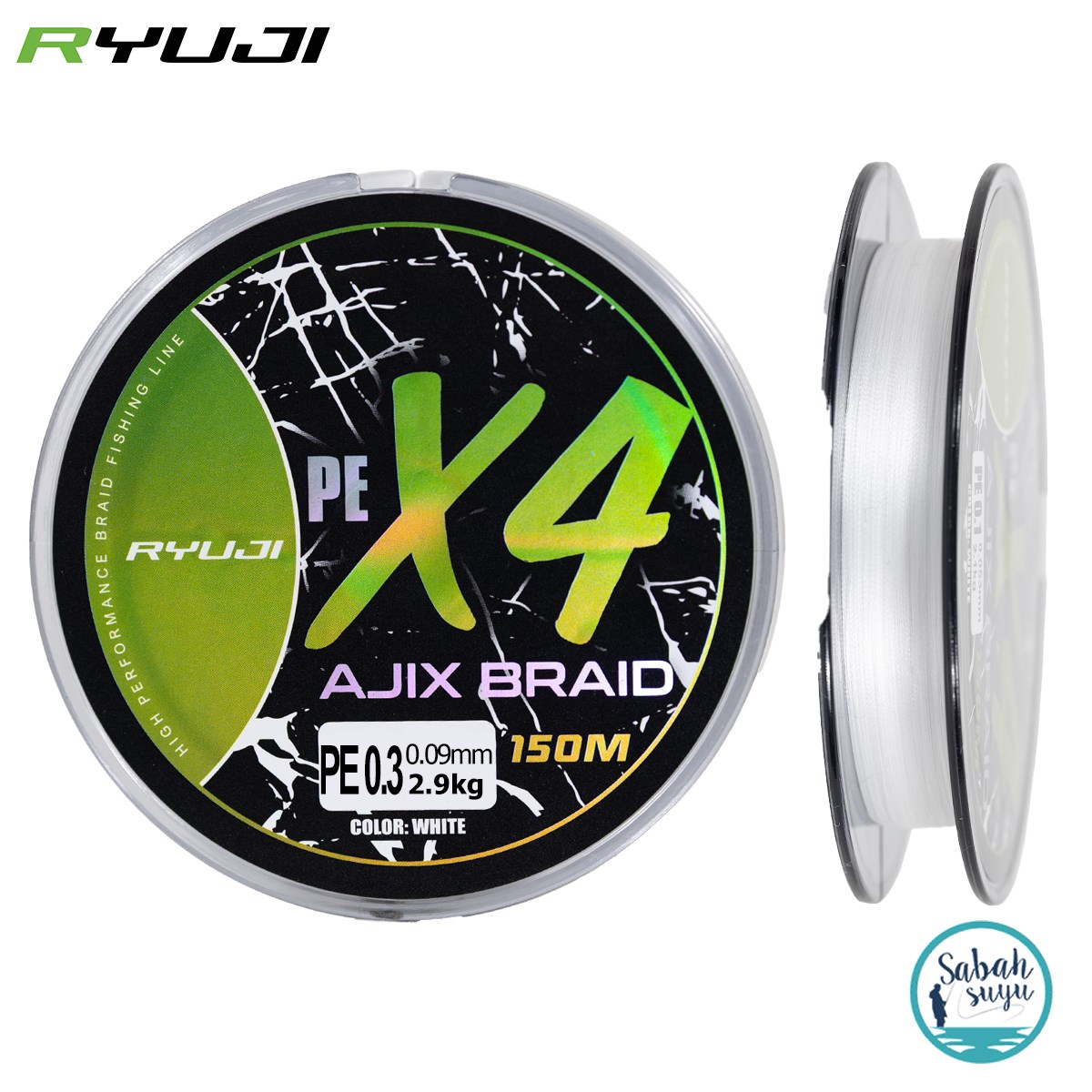 Ryuji Ajix X4 İp Misina 150mt PE 0.3 0.09mm 2.9kg Beyaz