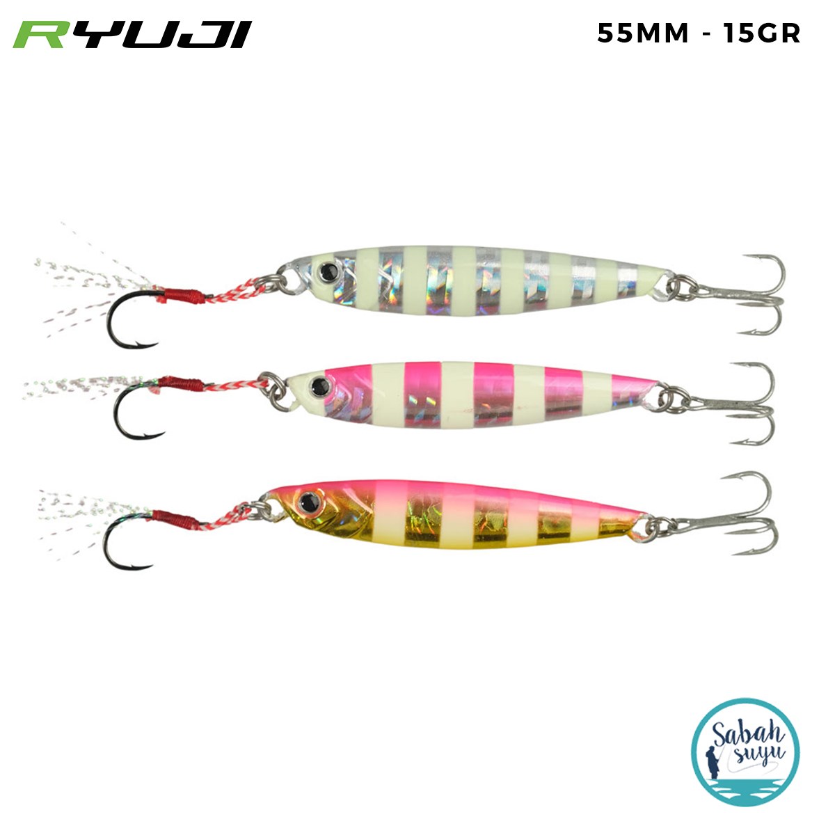 Ryuji Jig King Zebra Mix 55mm 15gr (3 Adet)
