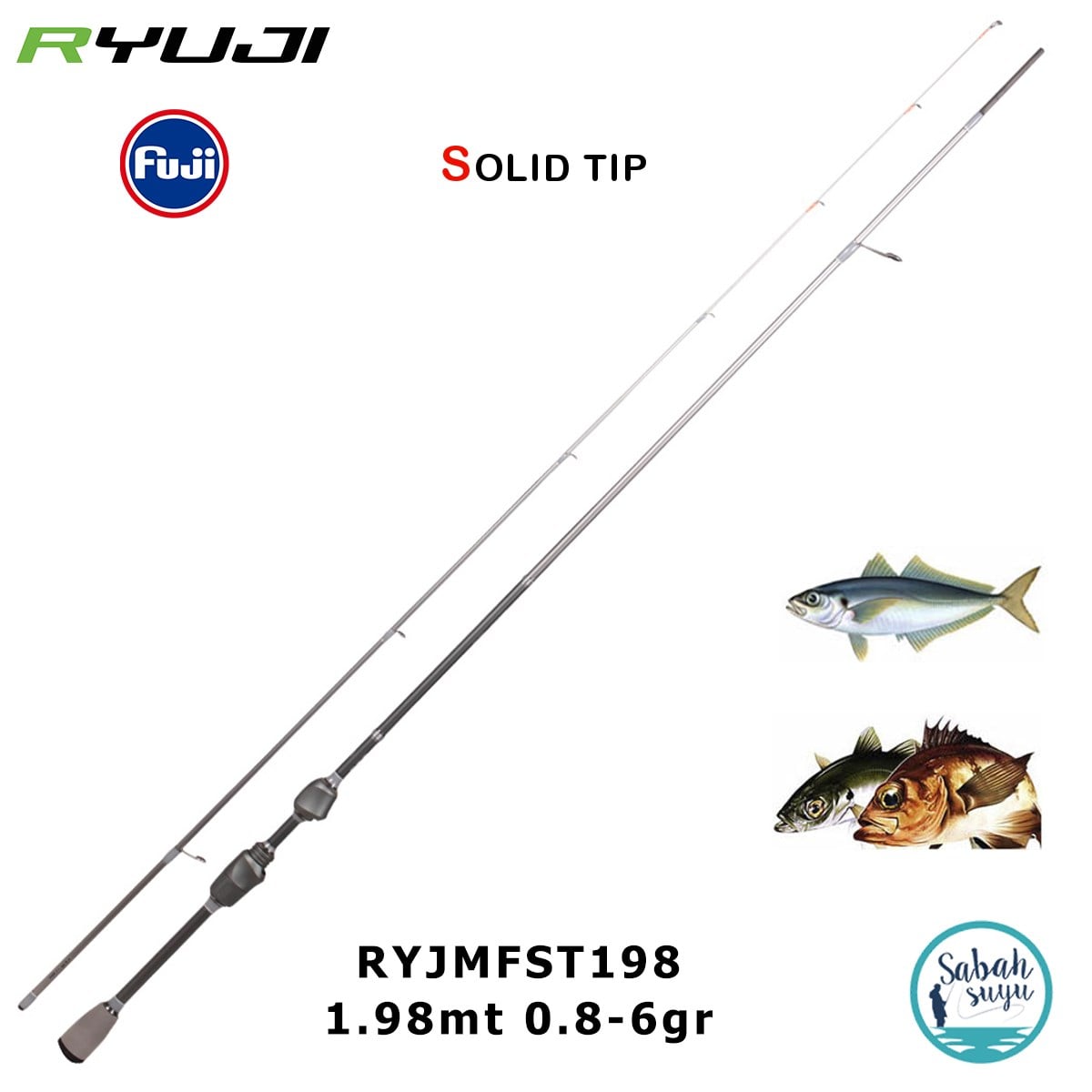 Ryuji Matrix Fuji 1.98mt 0.8-6gr Solid (2P) LRF Kamış