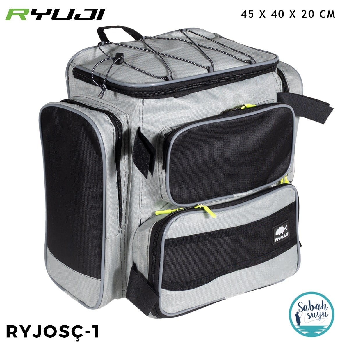 Ryuji RYJOSÇ-1 Organizer Balıkçı Çantası 45X40X20cm Gri-Siyah