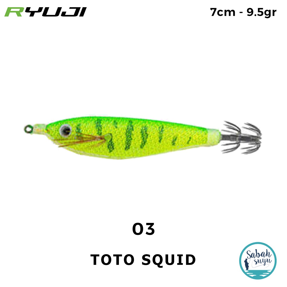 Ryuji Toto Squid 7cm 9.5gr Kalamar Zokası #03