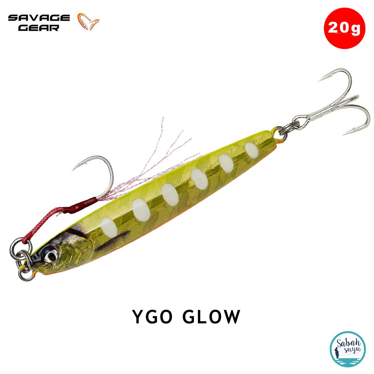 Savage Gear 3D Jig Minnow Jig 20gr 7.5cm YGO Glow