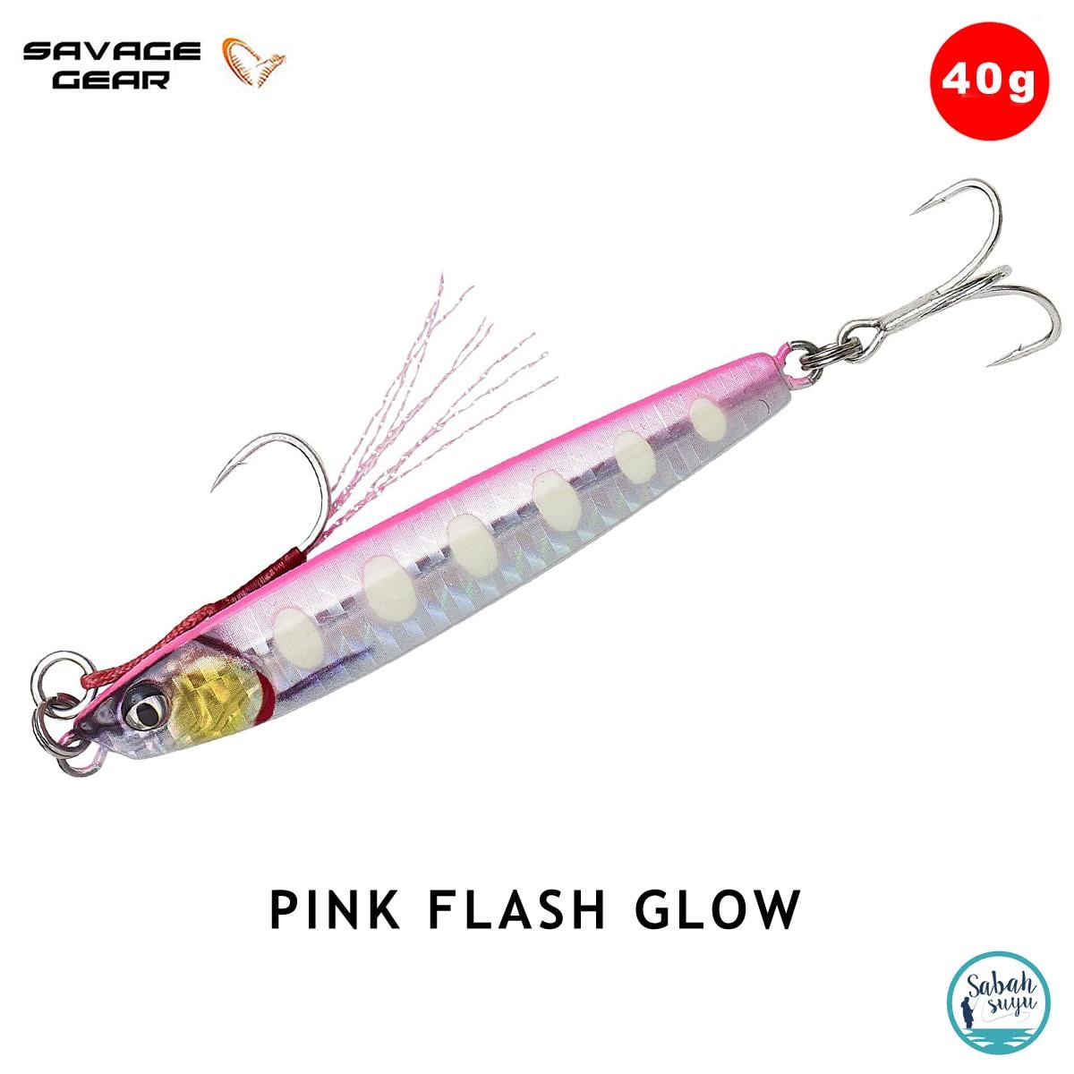 Savage Gear 3D Jig Minnow Jig 40gr 9.3cm Pink Flash Glow
