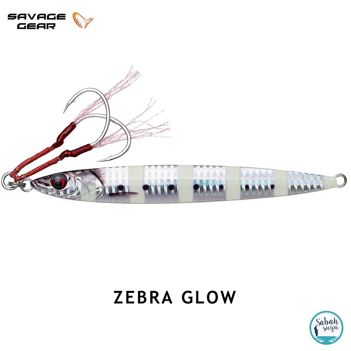 Savage Gear 3D Jig Minnow Jig 80gr 14cm Zebra Glow