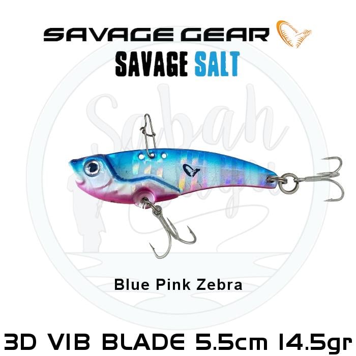 Savage Gear 3D Minnow VIB Blade 5.5cm 14.5gr Blue Pink Zebra Glow