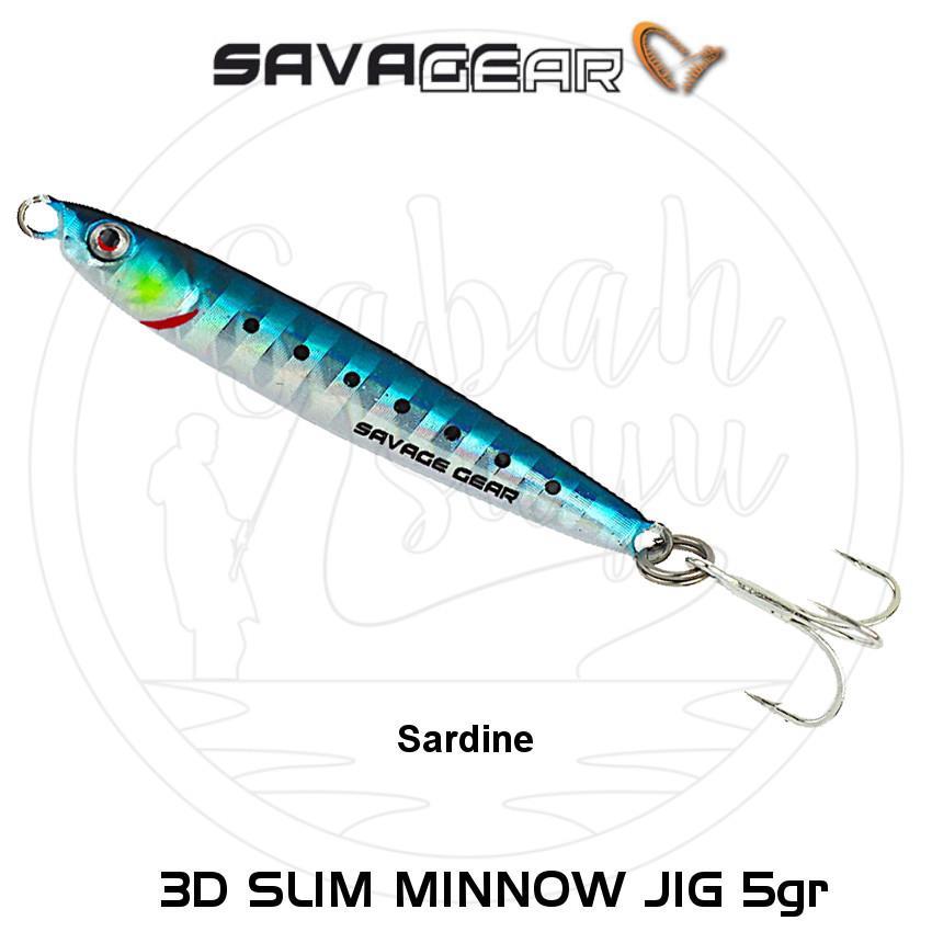 Savage Gear 3D Slim Minnow Baby Jig 5g 4.6cm Sardine