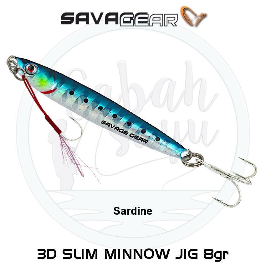 Savage Gear 3D Slim Minnow Baby Jig 8g 5.4cm Sardine