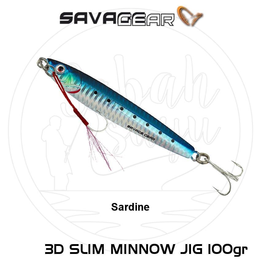 Savage Gear 3D Slim Minnow Jig 100g Sardine