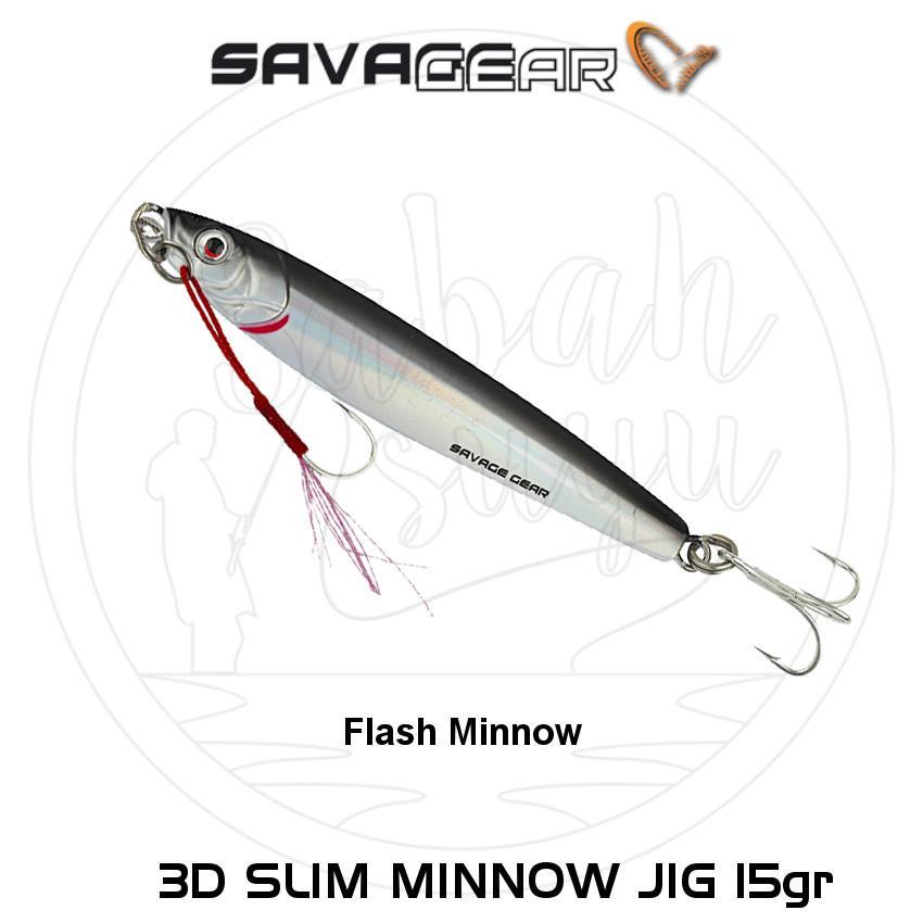 Savage Gear 3D Slim Minnow Jig 15g Flash Minnow