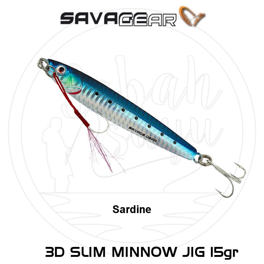 Savage Gear 3D Slim Minnow Jig 15g Sardine