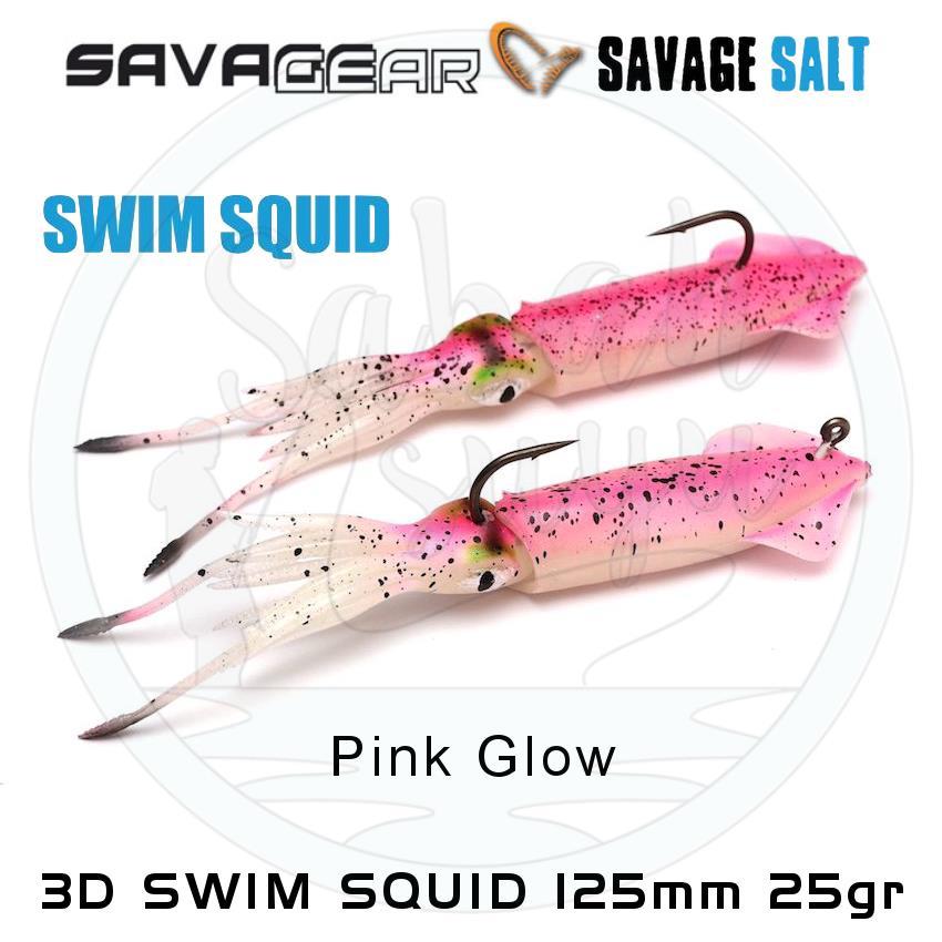 Savage Gear 3D Swim Squid 125mm 25gr (2 Adet) Pink Glow
