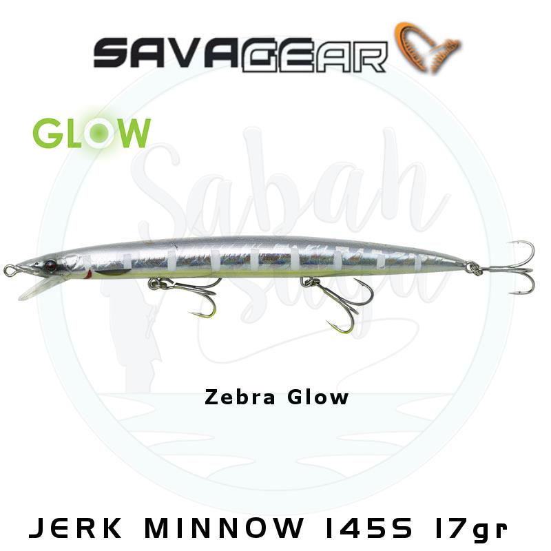 Savage Gear Jerk Minnow 145mm 17gr Sinking Zebra Glow