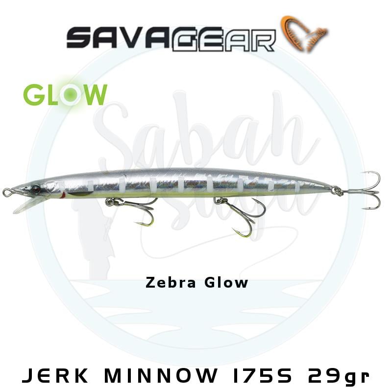 Savage Gear Jerk Minnow 175mm 29gr Sinking Zebra Glow