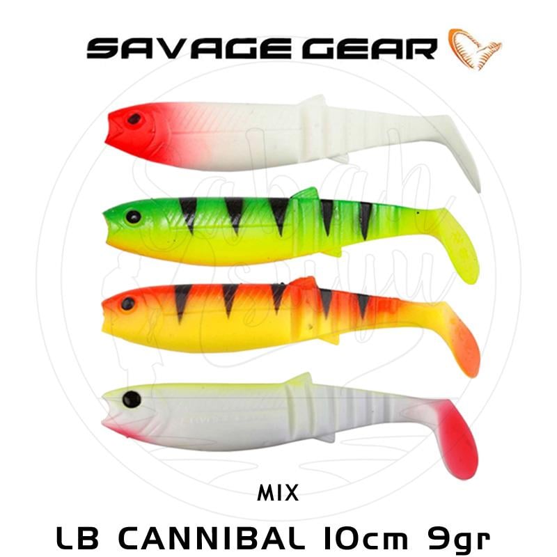 Savage Gear LB Cannibal 10cm 9gr Silikon Yem (4ad) Mix