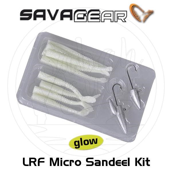 Savage Gear LRF Micro Sandeel Kit 12 Parça (1+1.5+5) Suni Yem Glow