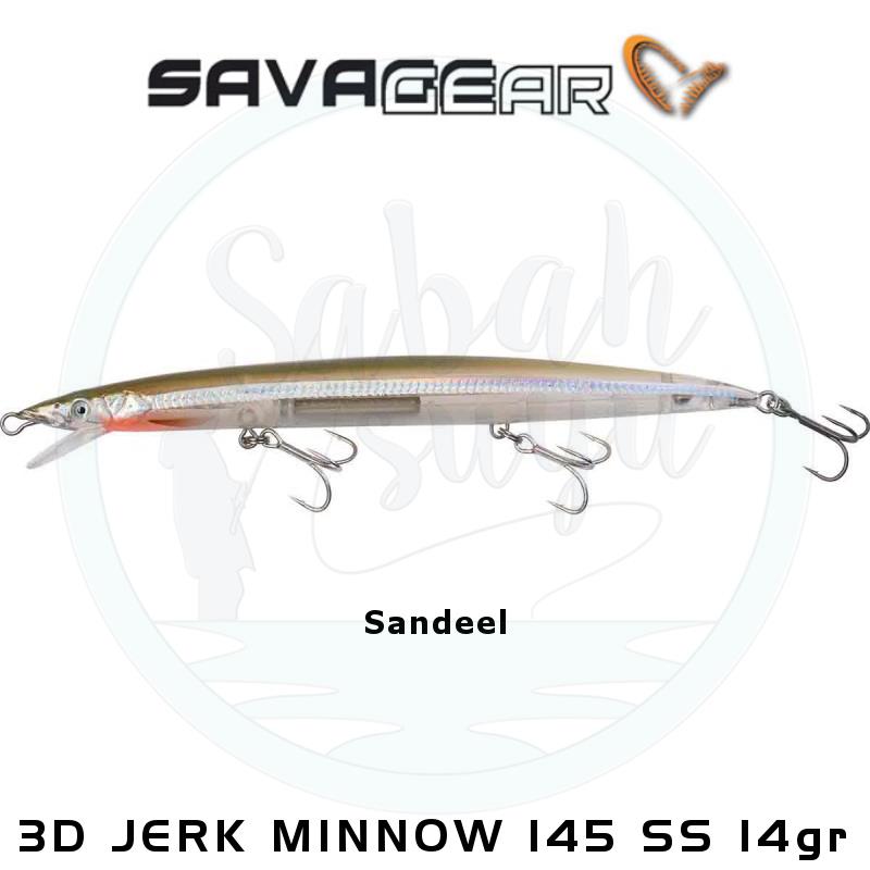 Savage Gear Sandeel 3D Jerk Minnow 145mm 14gr SS Sandeel