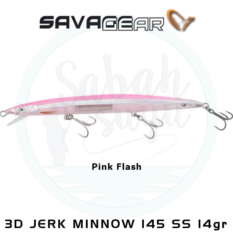 Savage Gear Sandeel 3D Jerk Minnow 145mm 14gr SS Pink Flash