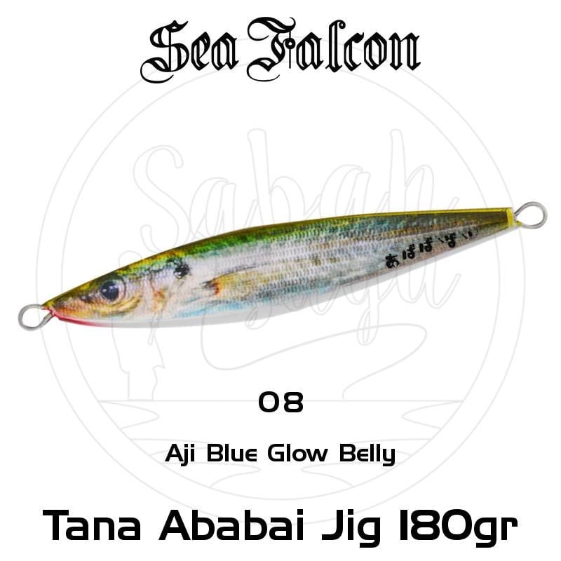 Sea Falcon Ababai Jig 180gr 08 Aji Blue Glow Belly