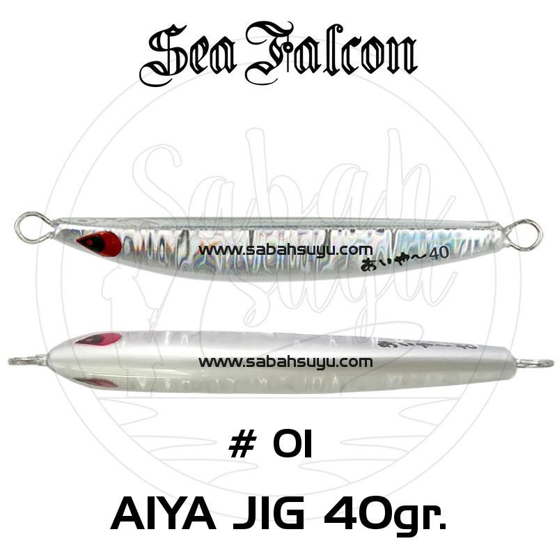Sea Falcon Aiya Jig 40gr 01 Neon Silver