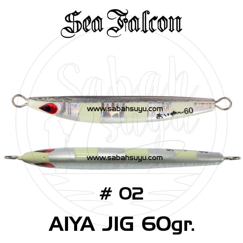 Sea Falcon Aiya Jig 60gr 02 Silver Zebra Glow