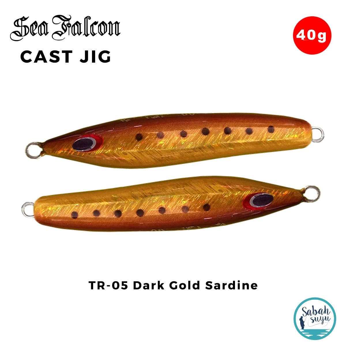Sea Falcon Cast Jig 40gr TR-05 Dark Gold Sardine