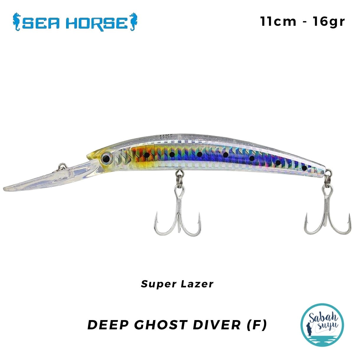 Sea Horse Deep Ghost Diver (F) 11cm 16gr Super Lazer