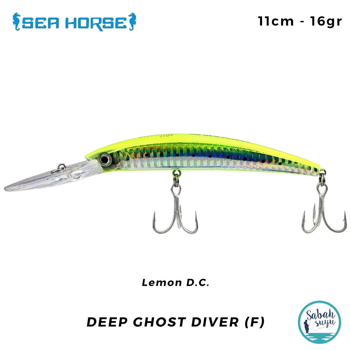 Sea Horse Deep Ghost Diver (F) 11cm 16gr Lemon D.C.