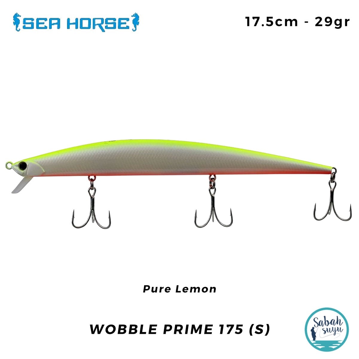 Sea Horse Wobble Prime 175 (S) 17.5cm 29gr Pure Lemon