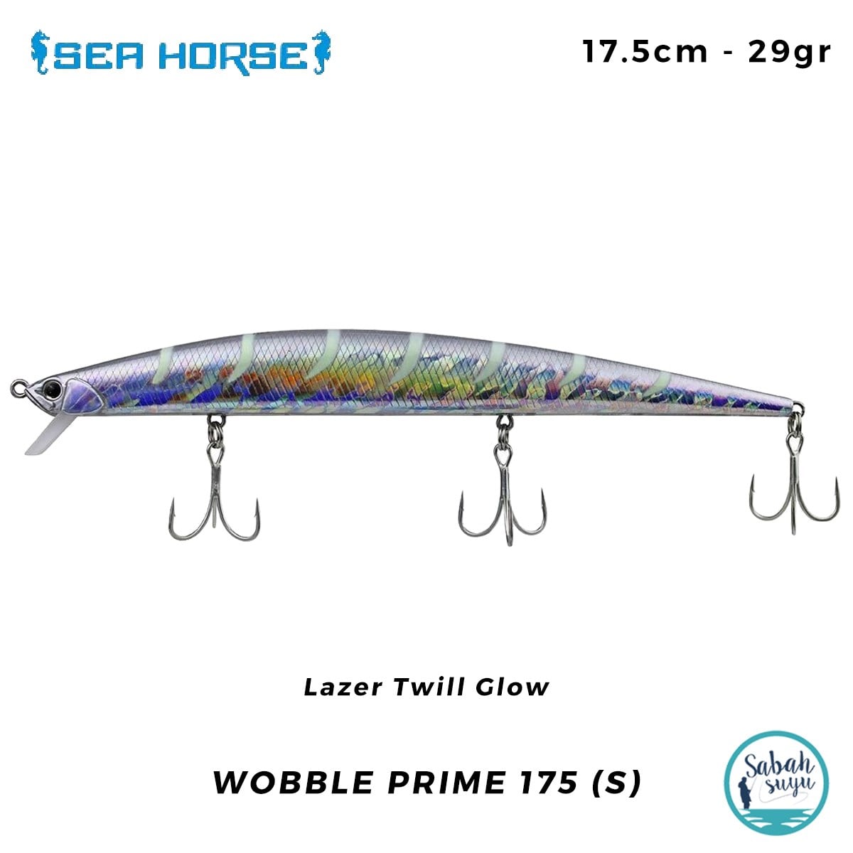 Sea Horse Wobble Prime 175 (S) 17.5cm 29gr Lazer Twill Glow