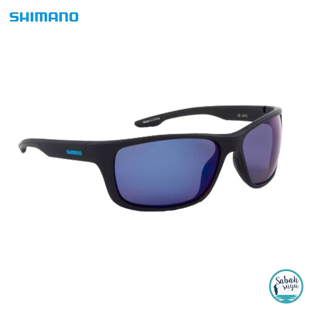 Shimano Antares Güneş Gözlüğü Matte Black - Blue Mirror