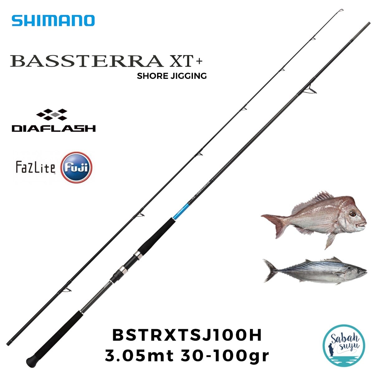 Shimano Bassterra XT 100H 3.05mt 30-100gr (2P) Shore Jigging Kamış