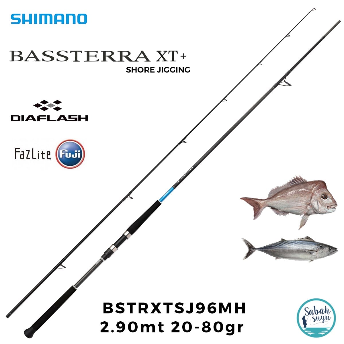 Shimano Bassterra XT 96MH 2.90mt 20-80gr (2P) Shore Jigging Kamış