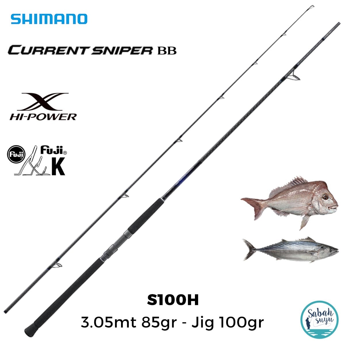 Shimano Currentsniper BB S100H 3.05mt 85gr - Jig 100gr (2P) Shore Jigging Kamış