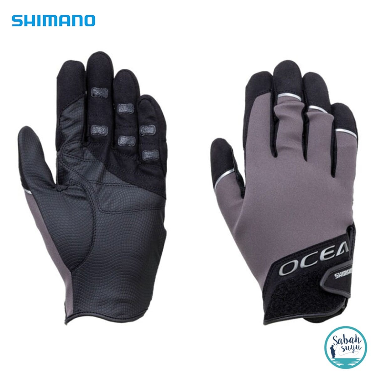 Shimano GL-295S Ocea 3D Stretch Chloroprene Balıkçı Eldiveni Medium Tungsten