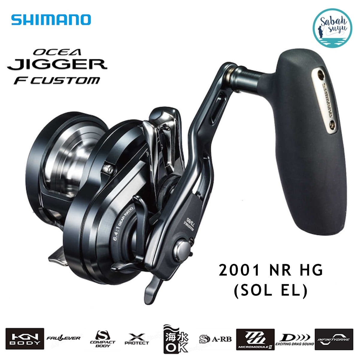 Shimano Ocea Jigger F Custom 2001 NR HG Çıkrık Jig Olta Makinesi Sol El