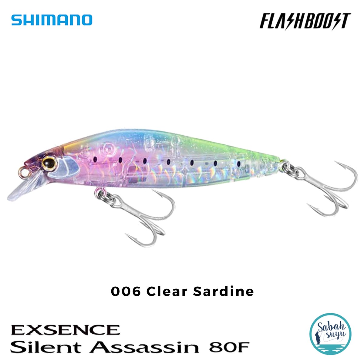Shimano Silent Assassin Flash Boost 80F 8cm 10gr 006 Clear Sardine