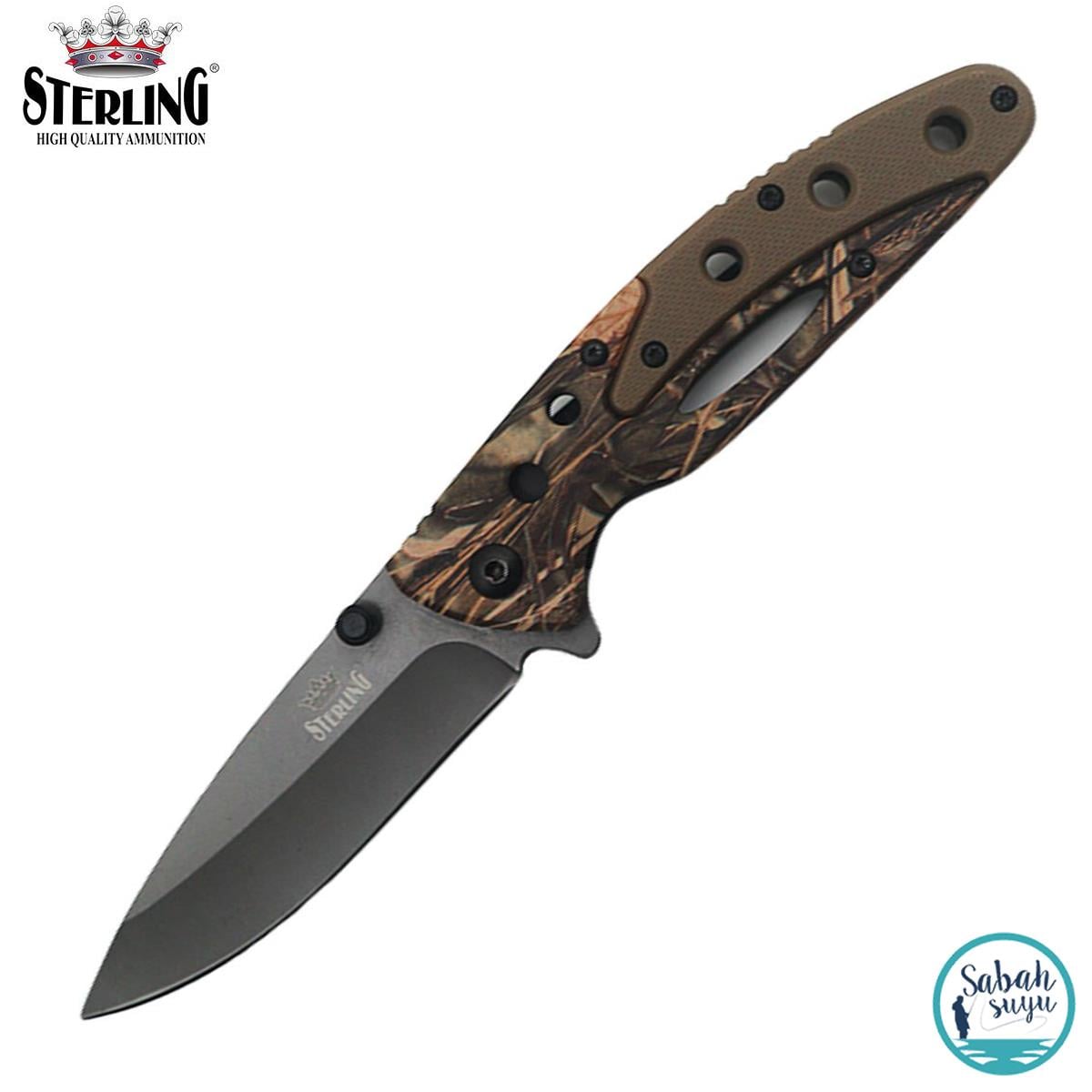 Sterling Kamuflaj Liner Lock Çakı 19.5cm + Kılıf
