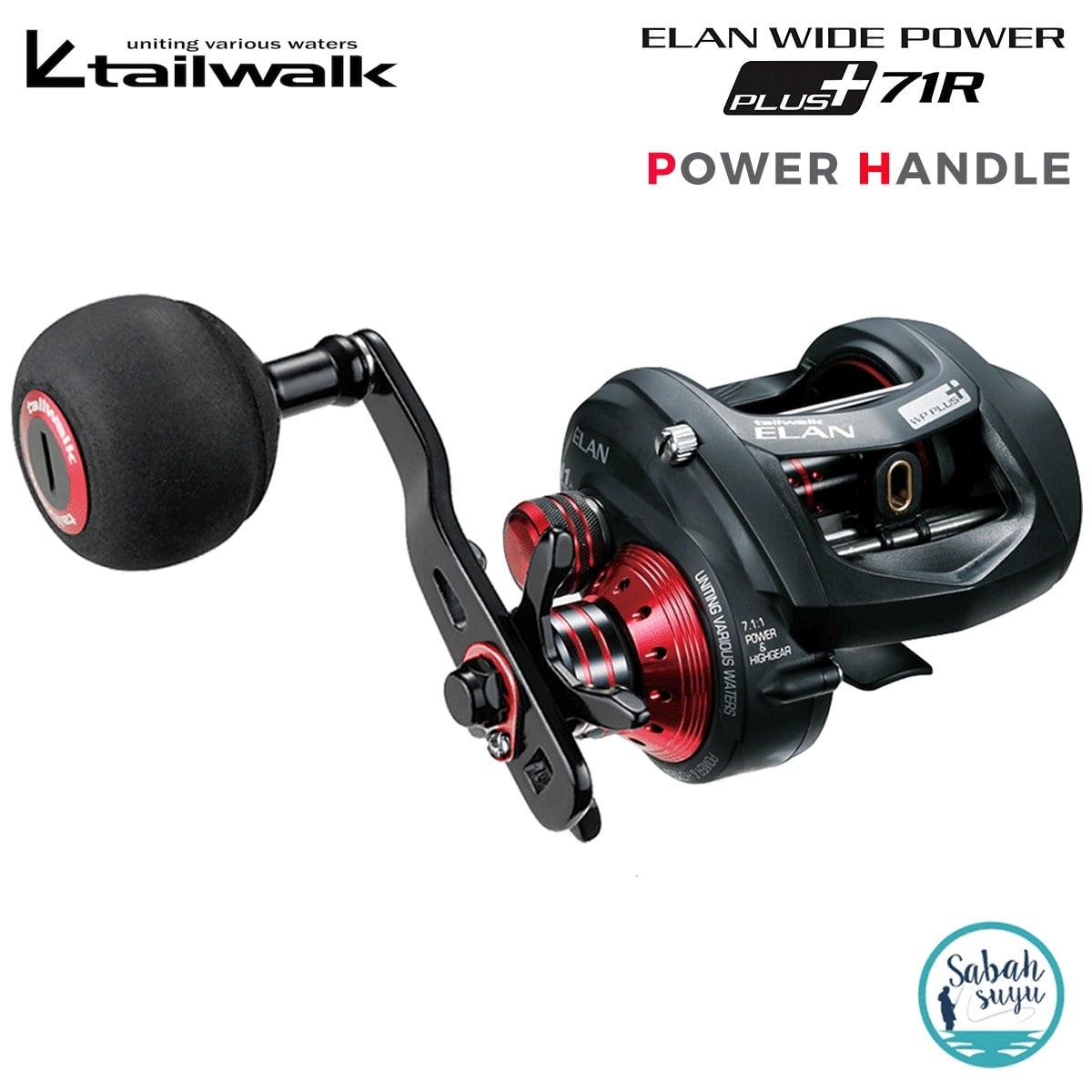 Tailwalk Elan Widepower Plus 71R PH Çıkrık/Baitcasting Jig Olta Makinesi (Sağ El)