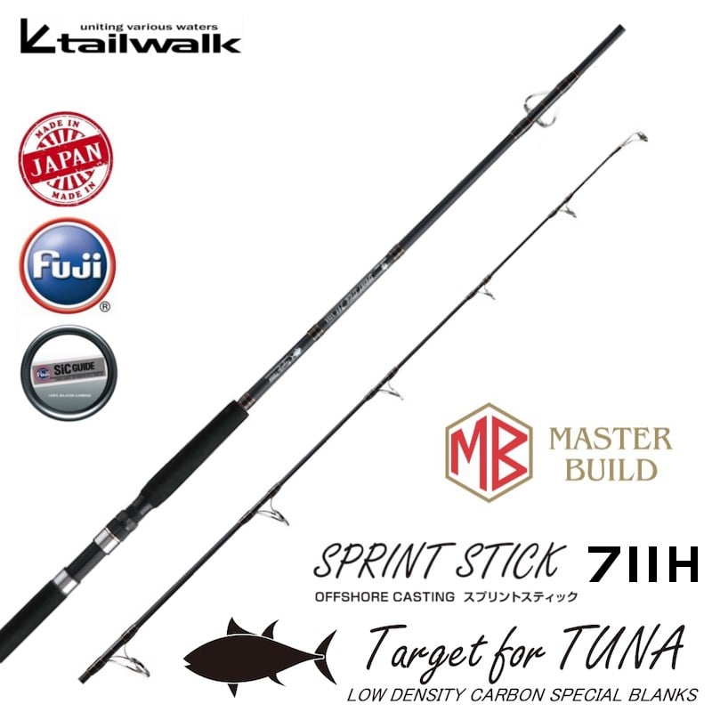 Tailwalk Master Built Jigging Sprint Stick 711H 241cm Max.120gr. Offshore Popping Kamışı
