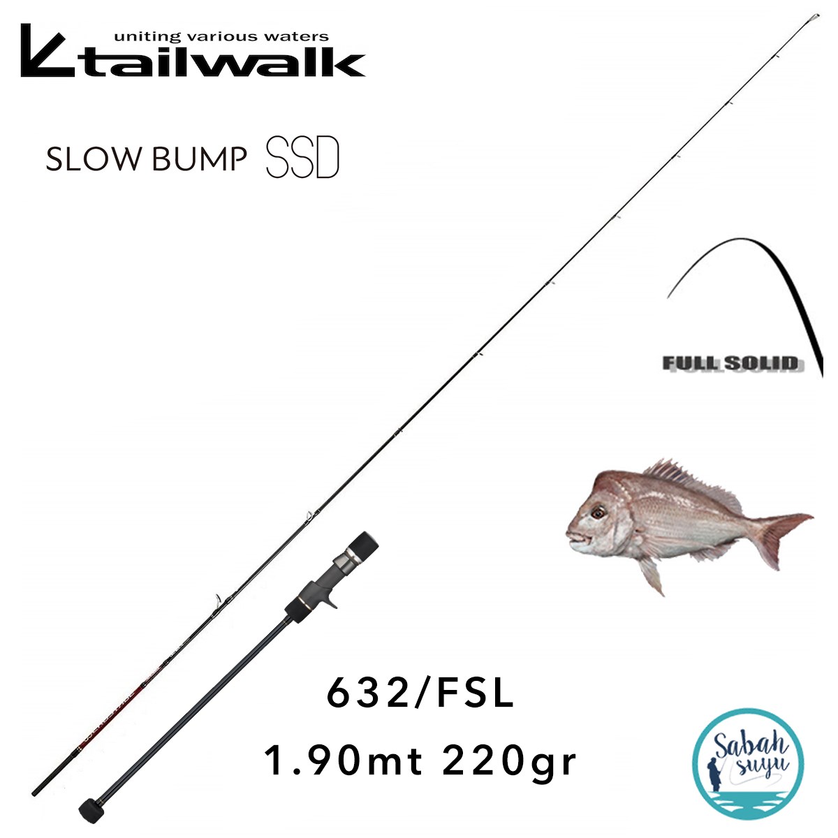 Tailwalk Slow Bump SSD 632/FSL 190cm 220gr (S2P) Tetikli Slow Jigging Kamış