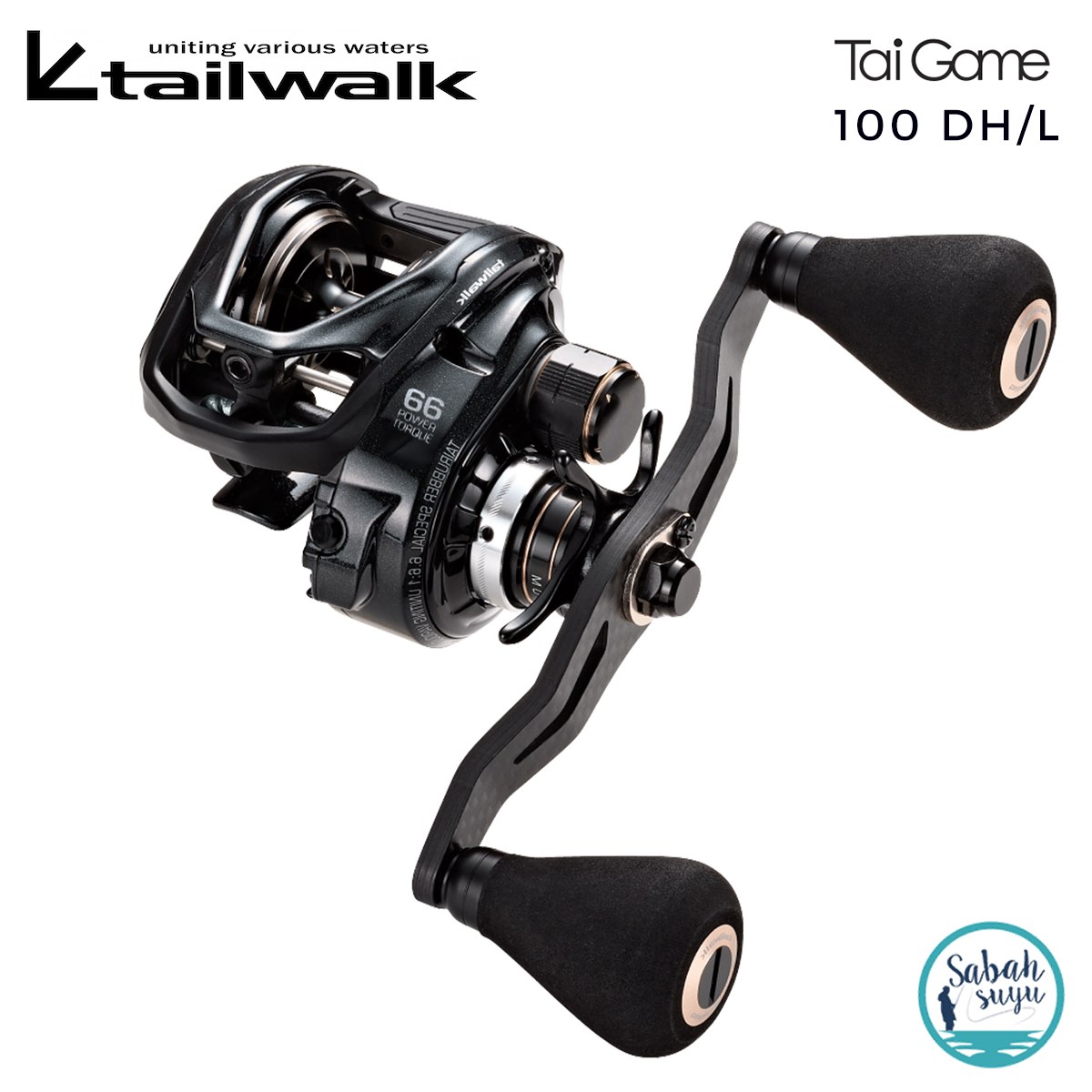 Tailwalk Tai Game 100-DH/L Tai Rubber Çıkrık/Baitcasting Jig Olta Makinesi (Sol El)