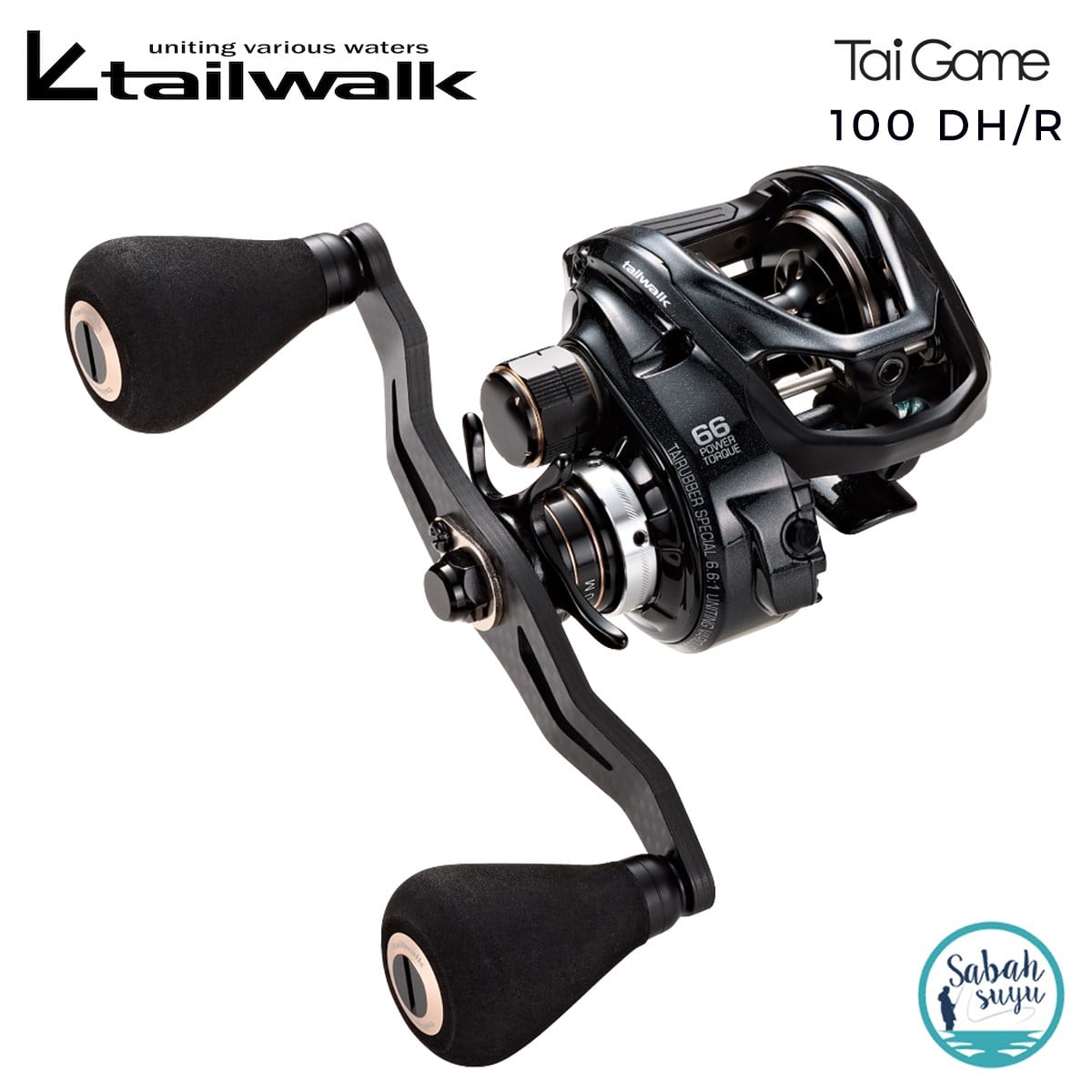 Tailwalk Tai Game 100-DH/R Tai Rubber Çıkrık/Baitcasting Jig Olta Makinesi (Sağ El)